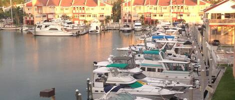 Beautiful view of marina from balconies