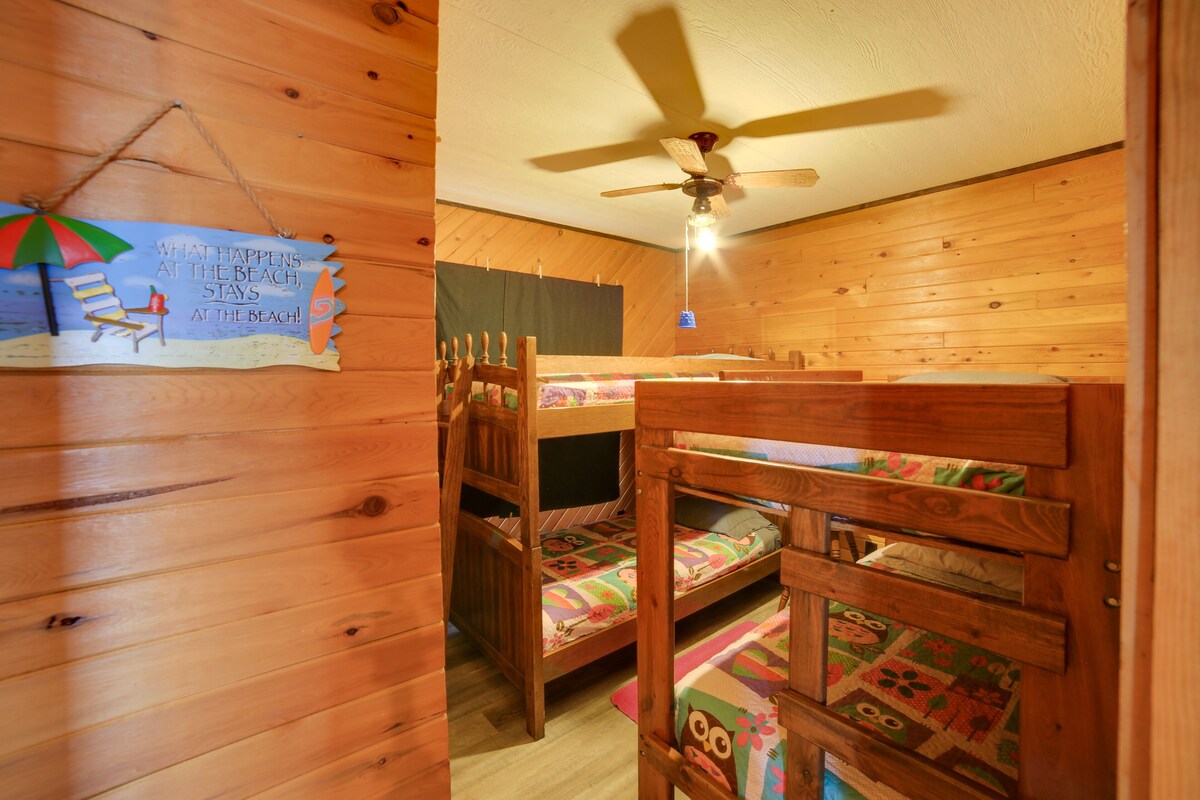Lakefront Cabin w/ Private Dock & Beach!