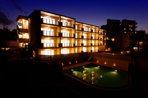 Front of property – evening/night