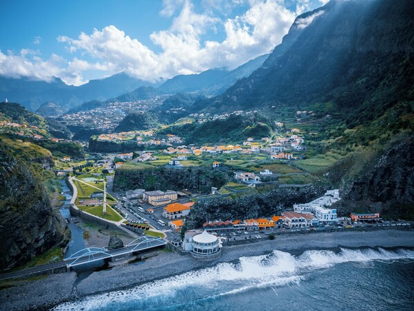 Vista aérea de São Vicente 