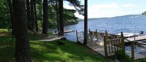 View of lake Bomoseen from the yard