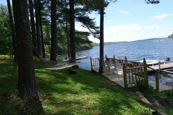View of lake Bomoseen from the yard