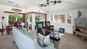 Plantation at Princeville Resort #921 - Living Room & Lanai View - Parrish Kauai