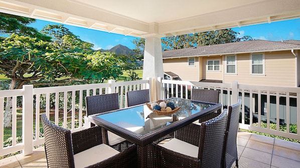 Plantation at Princeville Resort #921 - Dining Lanai View - Parrish Kauai