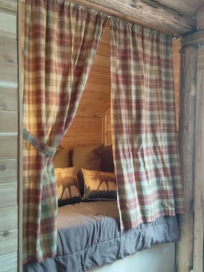The sleeping nook is a hit with the kiddos!