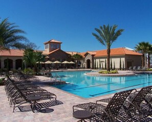 Resort pool with full service bar and food service. Heated through the winter months.