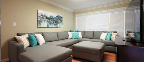 Family Room Sectional with pull out sleeper sofa