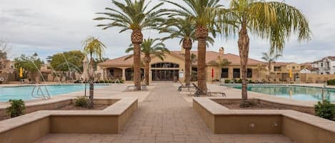 Clubhouse Heated Pools and Hot Tub