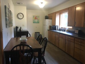 Fully stocked kitchen 