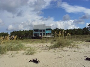 House as seen from the beach