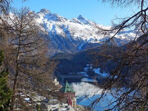 Himmel, Berg, Wasser, Schnee, Natur, Natürliche Landschaft, Lärche, Baum, Steigung, Pflanze