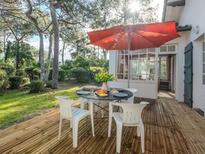 Furniture, Outdoor Furniture, Chair, Shade, Outdoor Table, Kitchen & Dining Room Table, Garden, Eco Hotel, Yard, Patio