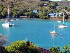 Enjoy watching the sailboat in Water Bay.