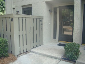 Front Entry with Outdoor Storage Area