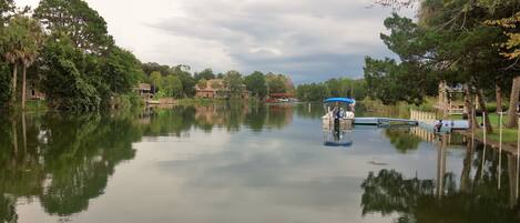 View of the river from the dock