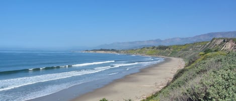 Steps away from our home is this beautiful beach.