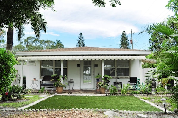 Front of the cottage