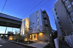 Front of property – evening/night