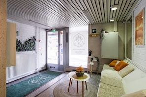 Sitteområde i lobbyen
