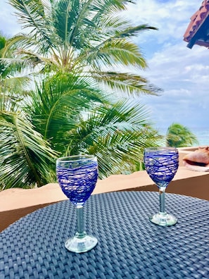 dining area on front terrace