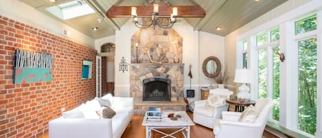 Living Room and Fireplace