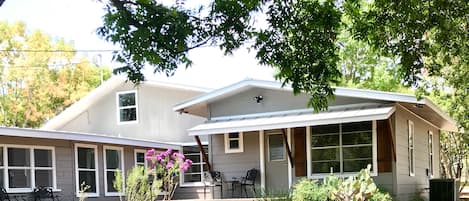 Another view of deck and master bedroom