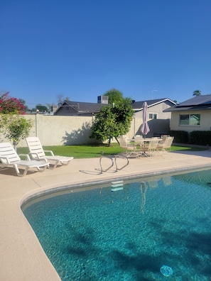 Looking east from the Pool
