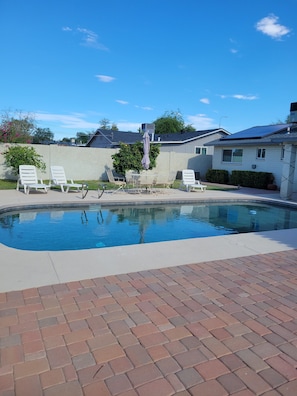 Pool. Heated to 88 degrees during cool months.