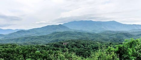 Views Like You've Never Seen Before Of The GSMNP and Mt. Leconte Right Off The Private Deck!