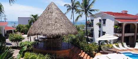 The palapa by the pool.  Relax and enjoy the view!