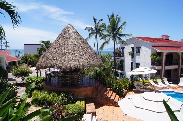 The palapa by the pool.  Relax and enjoy the view!