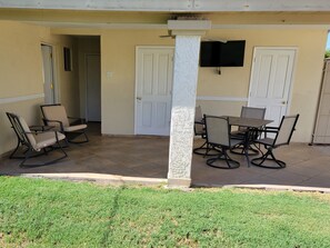 Back Patio with TV
