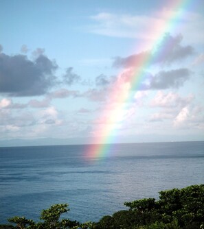 So close you can touch it. Rainbows abound in Tobago