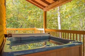 Hot Tub on Covered Back Porch