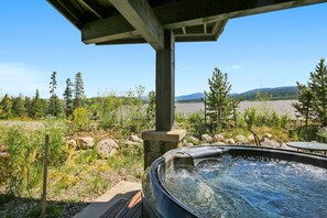 Rest & relax in the private hot tub