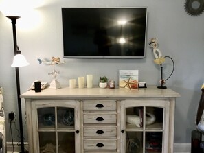 TV on entertainment center 