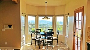 Casual dining area next to kitchen