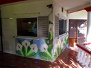 Mural painted on the outer walls of the kitchen