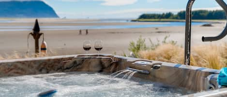 Hot Tub View of River/Tillamook Head and Ocean