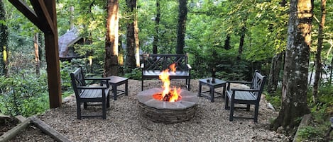 Fire Pit for cool nights. 