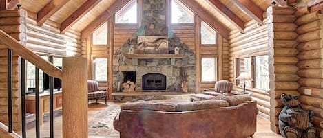 Beautiful luxury log and beam construction