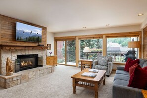 Living Room with Fireplace