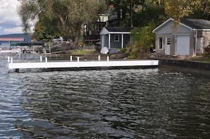 New 40' dock with cleats for boats