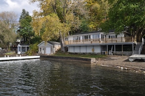 Main house with new dock and deck