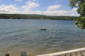 Lake view from main house deck