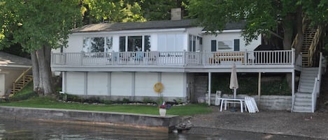 Lake view of main house