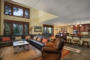 Large sectional, and even larger windows