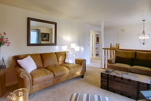 Fit all your friends and family in the living area for game night.