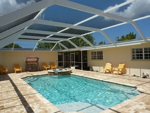 screend community pool area
