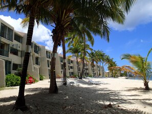 Sugar Beach - lounge chairs and hammock